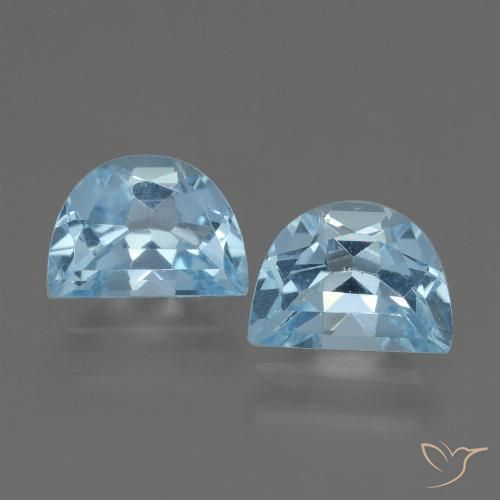 2.22ctw Naturel Bleu ciel Topaze, Fantaisie, VS