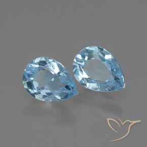 Shop natural 1.72ct Bleu ciel Topaze gems, En forme de poire, from Brésil at GemSelect. In stock, global shipping!