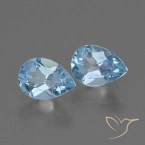 Shop natural 1.71ct Bleu ciel Topaze gems, En forme de poire, from Brésil at GemSelect. In stock, global shipping!
