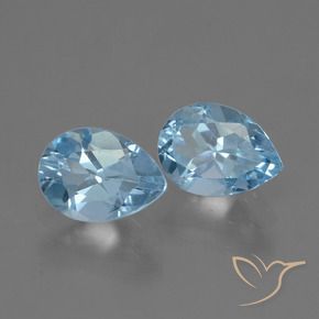 Shop natural 1.77ct Bleu ciel Topaze gems, En forme de poire, from Brésil at GemSelect. In stock, global shipping!
