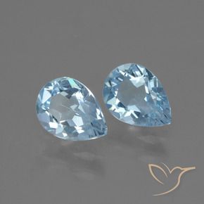 Shop natural 1.70ct Bleu ciel Topaze gems, En forme de poire, from Brésil at GemSelect. In stock, global shipping!
