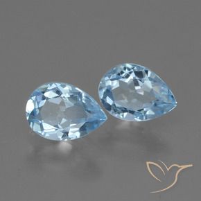 Shop natural 1.69ct Bleu ciel Topaze gems, En forme de poire, from Brésil at GemSelect. In stock, global shipping!