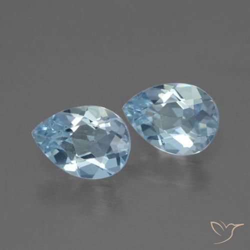 Shop natural 1.65ct Bleu ciel Topaze gems, En forme de poire, from Brésil at GemSelect. In stock, global shipping!