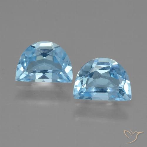 1.85ctw Naturel Bleu Suisse Topaze, Fantaisie, VVS-VS