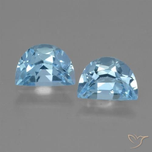 1.89ctw Naturel Bleu Suisse Topaze, Fantaisie, VVS-VS