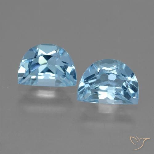 2.10ctw Naturel Bleu Suisse Topaze, Fantaisie, VVS