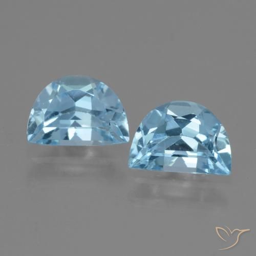 2.01ctw Naturel Bleu Suisse Topaze, Fantaisie, VVS-VS