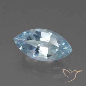 Topaze Bleu ciel naturelle Marquise, 2.22 ct, VVS