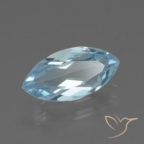 Topaze Bleu ciel naturelle Marquise, 2.05 ct, VVS