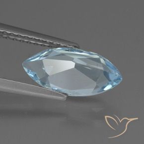 Topaze Bleu ciel naturelle Marquise, 2.05 ct, VVS