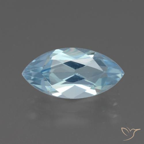 2.22ct Naturel Bleu ciel Topaze, Marquise, VVS-VS