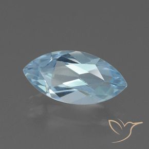 Topaze Bleu ciel naturelle Marquise, 2.22 ct, VVS-VS