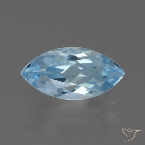 2.81ct Naturel Bleu ciel Topaze, Marquise, VVS