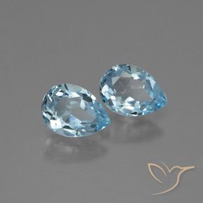 Shop natural 1.73ct Bleu ciel Topaze gems, En forme de poire, from Brésil at GemSelect. In stock, global shipping!