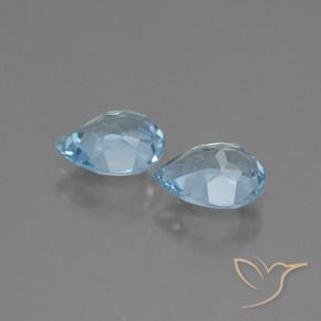 Shop natural 1.73ct Bleu ciel Topaze gems, En forme de poire, from Brésil at GemSelect. In stock, global shipping!