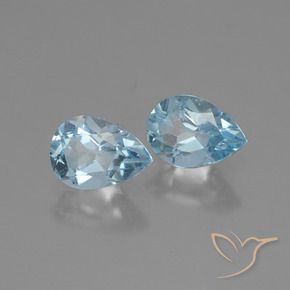 Shop natural 1.78ct Bleu ciel Topaze gems, En forme de poire, from Brésil at GemSelect. In stock, global shipping!