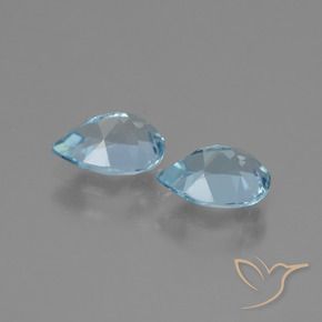 Shop natural 1.78ct Bleu ciel Topaze gems, En forme de poire, from Brésil at GemSelect. In stock, global shipping!