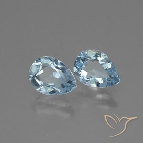 Shop natural 1.79ct Bleu ciel Topaze gems, En forme de poire, from Brésil at GemSelect. In stock, global shipping!