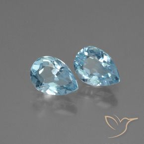Shop natural 1.83ct Bleu ciel Topaze gems, En forme de poire, from Brésil at GemSelect. In stock, global shipping!