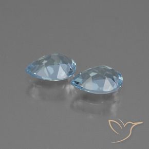 Shop natural 1.63ct Bleu ciel Topaze gems, En forme de poire, from Brésil at GemSelect. In stock, global shipping!