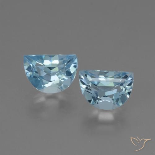 2.21ctw Naturel Bleu ciel Topaze, Fantaisie, VVS-VS
