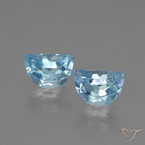 2.06ctw Naturel Bleu Suisse Topaze, Fantaisie, VVS-VS