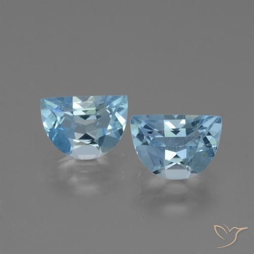 1.99ctw Naturel Bleu ciel Topaze, Fantaisie, VS