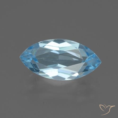 2.52ct Naturel Bleu ciel Topaze, Marquise, VVS