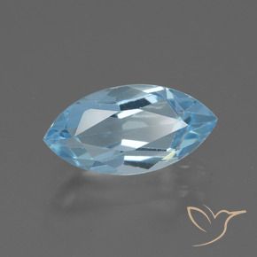 Topaze Bleu ciel naturelle Marquise, 2.52 ct, VVS