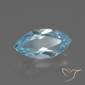 Topaze Bleu ciel naturelle Marquise, 2.36 ct, VVS-VS