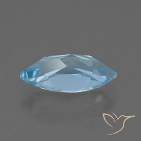 Topaze Bleu ciel naturelle Marquise, 2.35 ct, VVS-VS