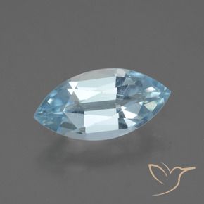 Topaze Bleu ciel naturelle Marquise, 2.09 ct, VVS-VS