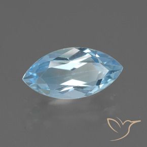Topaze Bleu ciel naturelle Marquise, 2.40 ct, VVS