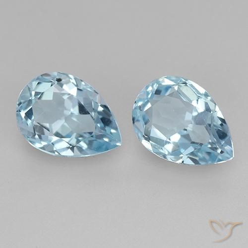 Shop natural 1.82ct Bleu ciel Topaze gems, En forme de poire, from Brésil at GemSelect. In stock, global shipping!