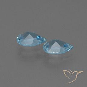 Shop natural 1.59ct Bleu Suisse Topaze gems, En forme de poire, from Brésil at GemSelect. In stock, global shipping!