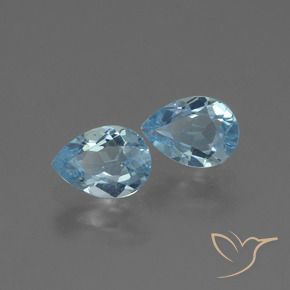 Shop natural 1.73ct Bleu Suisse Topaze gems, En forme de poire, from Brésil at GemSelect. In stock, global shipping!