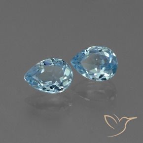 Shop natural 1.89ct Bleu Suisse Topaze gems, En forme de poire, from Brésil at GemSelect. In stock, global shipping!