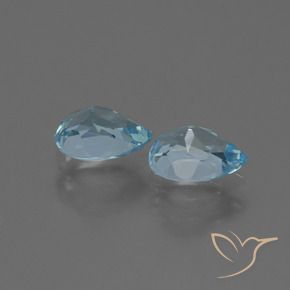 Shop natural 1.89ct Bleu Suisse Topaze gems, En forme de poire, from Brésil at GemSelect. In stock, global shipping!