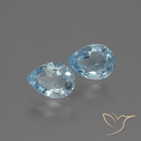 Shop natural 1.80ct Bleu ciel Topaze gems, En forme de poire, from Brésil at GemSelect. In stock, global shipping!