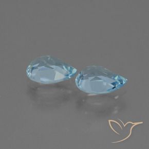 Shop natural 1.80ct Bleu ciel Topaze gems, En forme de poire, from Brésil at GemSelect. In stock, global shipping!