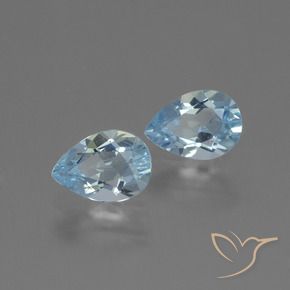 Shop natural 1.66ct Bleu ciel Topaze gems, En forme de poire, from Brésil at GemSelect. In stock, global shipping!