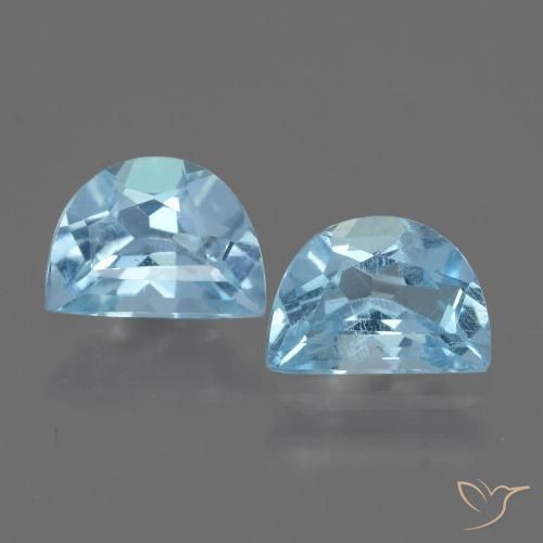 2.19ctw Naturel Bleu ciel Topaze, Fantaisie, VS