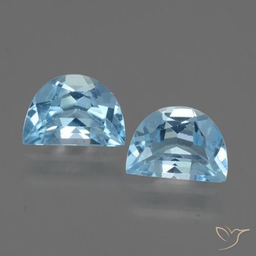 1.86ctw Naturel Bleu ciel Topaze, Fantaisie, VVS-VS