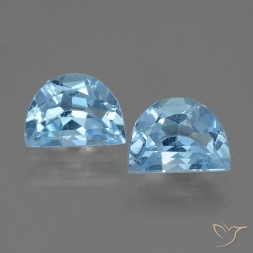 2.11ctw Naturel Bleu Suisse Topaze, Fantaisie, VS