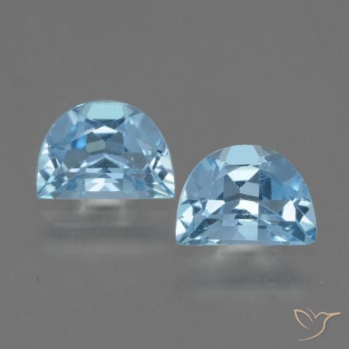 2.03ctw Naturel Bleu Suisse Topaze, Fantaisie, VVS-VS