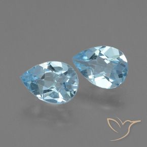 Shop natural 1.65ct Bleu ciel Topaze gems, En forme de poire, from Brésil at GemSelect. In stock, global shipping!