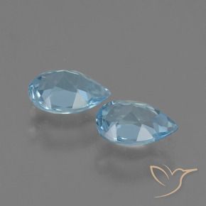 Shop natural 1.65ct Bleu ciel Topaze gems, En forme de poire, from Brésil at GemSelect. In stock, global shipping!