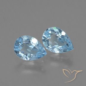 Shop natural 1.62ct Bleu ciel Topaze gems, En forme de poire, from Brésil at GemSelect. In stock, global shipping!