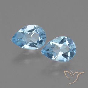 Shop natural 1.59ct Bleu ciel Topaze gems, En forme de poire, from Brésil at GemSelect. In stock, global shipping!