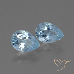 Shop natural 1.56ct Bleu ciel Topaze gems, En forme de poire, from Brésil at GemSelect. In stock, global shipping!